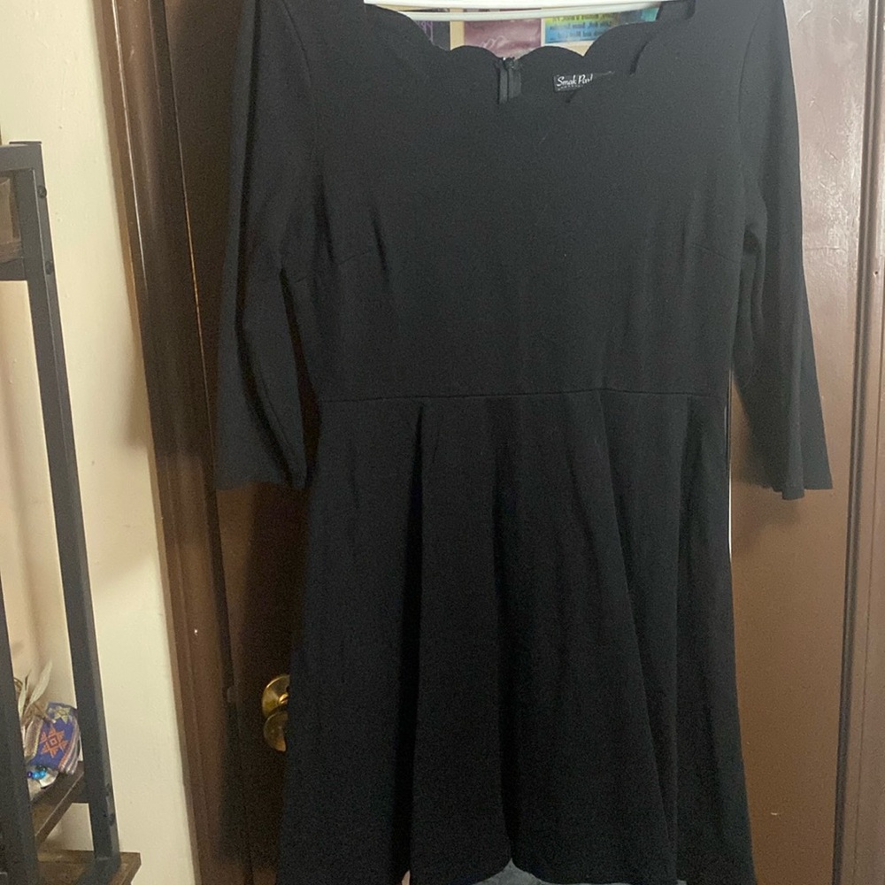 Smak Parlour Black 3/4 sleeve dress